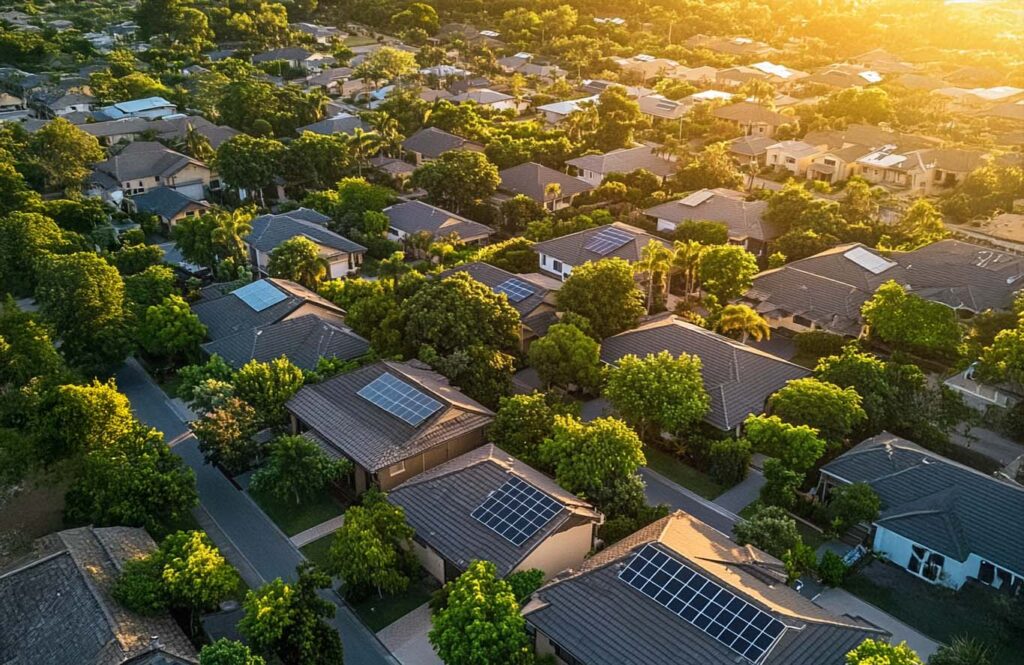 Residential Neighborhood Solar Panel Friendly