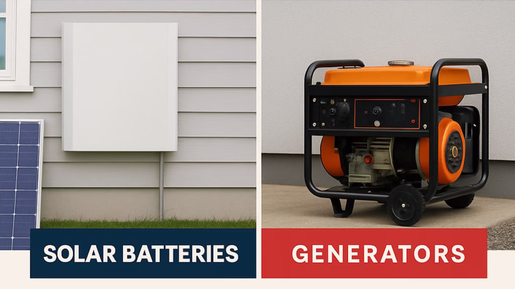 solar batteries vs generators comparison chart